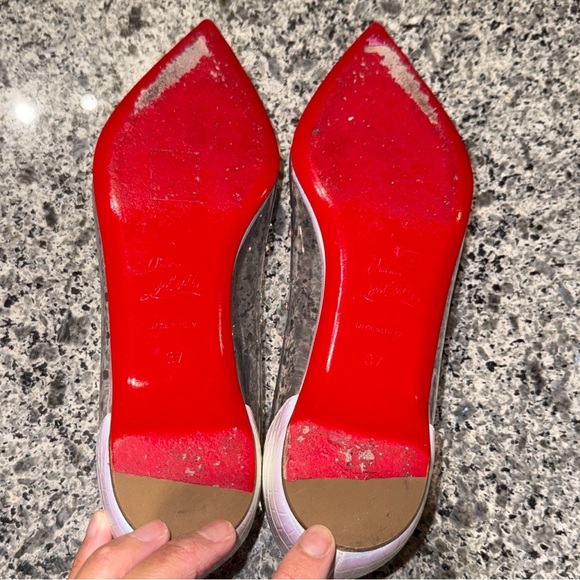 Christian Louboutin Degrastrass 100 PVC White/Multi - Picture 14 of 16